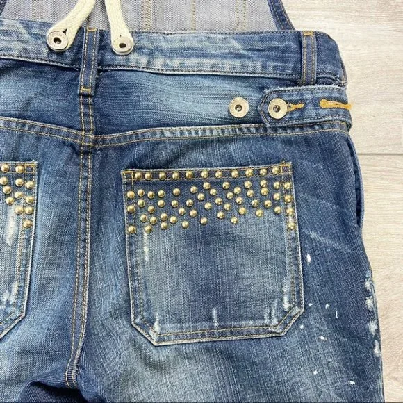 GUESS LIMITED EDITION VEROS STUDDED OVERALLS - Picture 14 of 16